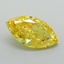 0.9 Ct. Fancy Vivid Yellow Marquise Lab Grown Diamond