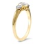 The Marni Ring, smalltop view on a hand