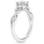 Platinum Budding Willow Solitaire Ring, smallside view