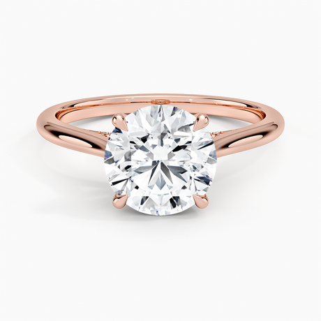 14K Rose Gold Dawn 1.5mm Diamond Ring