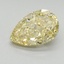 2.04 Ct. Fancy Intense Yellow Pear Lab Grown Diamond