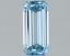1.04 Ct. Fancy Intense Blue Emerald Lab Grown Diamond