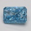 1.05 Ct. Fancy Vivid Blue Radiant Lab Grown Diamond