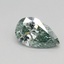 0.33 Ct. Fancy Vivid Green Pear Lab Grown Diamond