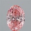 2.89 Ct. Fancy Vivid Pink Oval Lab Grown Diamond