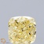 2.02 Ct. Fancy Intense Yellow Cushion Lab Grown Diamond