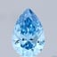 6.00 Ct. Fancy Vivid Blue Pear Lab Grown Diamond