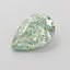 1.53 Ct. Fancy Vivid  Green Pear Lab Grown Diamond
