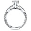 Engraved Celtic Claddagh Ring, smallside view
