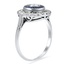 The Jacinda Ring, smalltop view on a hand