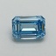1.01 Ct. Fancy Vivid Blue Emerald Lab Grown Diamond