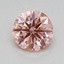 0.55 Ct. Fancy Vivid Pink Round Lab Grown Diamond