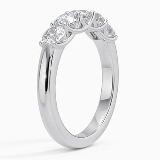 Five Stone Trellis Diamond Ring (1 ct. tw.) in Platinum