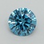 1.64 Ct. Fancy Vivid Blue Round Lab Grown Diamond