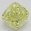 1.70 Ct. Fancy Intense Yellow Cushion Diamond