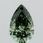 2.10 Ct. Fancy Vivid Green Pear Lab Grown Diamond