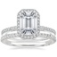 18K White Gold Simply Tacori Cathedral Drape Diamond Ring with Simply Tacori Diamond Ring (1/5 ct. tw.)