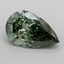 1.96 Ct. Fancy Vivid  Green Pear Lab Grown Diamond