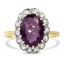 Retro Amethyst Cocktail Ring