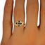 The Nevis Ring, smallzoomed in top view on a hand