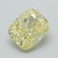 1.08 Ct. Fancy Intense Yellow Cushion Lab Grown Diamond