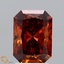 2.01 Ct. Fancy Deep Orange Radiant Lab Grown Diamond