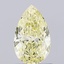 0.96 Ct. Fancy  Yellow Pear Lab Grown Diamond