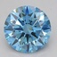 1.71 Ct. Fancy Intense Greenish Blue Round Lab Grown Diamond