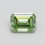 0.53 Ct. Fancy Vivid Green Emerald Lab Grown Diamond