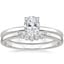 Platinum Elodie Ring with Crescent Diamond Ring