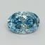 2.28 Ct. Fancy Vivid Blue Oval Lab Grown Diamond