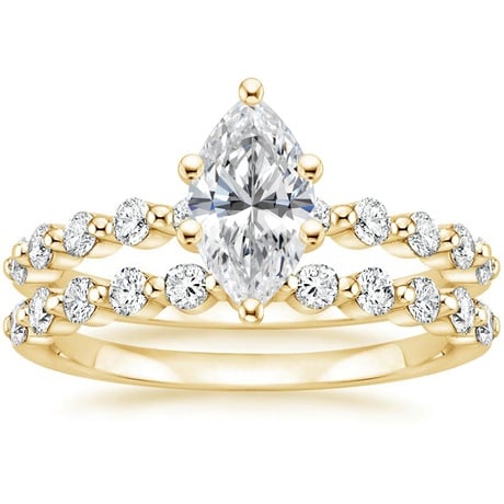 18K Yellow Gold Marseille Diamond Bridal Set (1/2 ct. tw.)