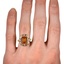 The Seafra Ring, smallzoomed in top view on a hand