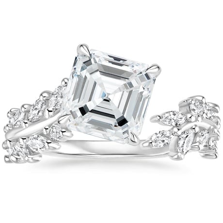 18K White Gold Sweeping Ivy Diamond Ring (1/2 ct. tw.)