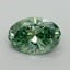 1.51 Ct. Fancy Vivid Pacific Green Oval Lab Grown Diamond