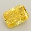 1.14 Ct. Fancy Vivid  Yellow Radiant Lab Grown Diamond