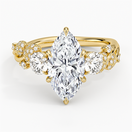 Canopy Three Stone Diamond Ring