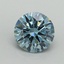 1.16 Ct. Fancy Vivid Blue Round Lab Grown Diamond