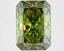 4.11 Ct. Fancy Vivid Green Radiant Lab Grown Diamond