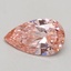 0.50 Ct. Fancy Vivid Pink Pear Lab Grown Diamond