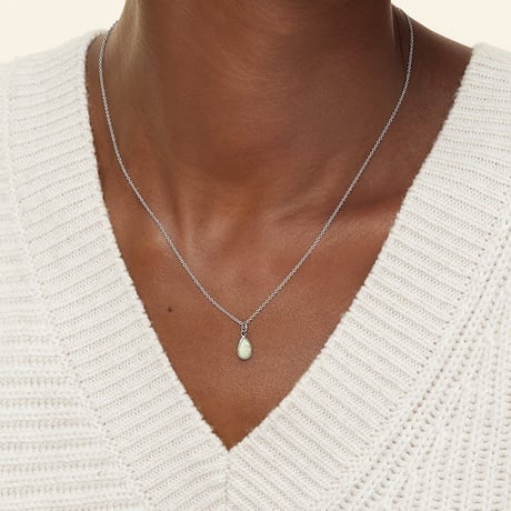 Teardrop Opal Pendant