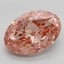 21.00 Ct. Fancy Vivid Pink Oval Lab Grown Diamond