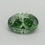 0.51 Ct. Fancy Vivid Pacific Green Oval Lab Grown Diamond