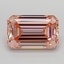 3.72 Ct. Fancy Intense  Pink Emerald Lab Grown Diamond