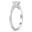 The Kaytlyn Ring, smalltop view on a hand