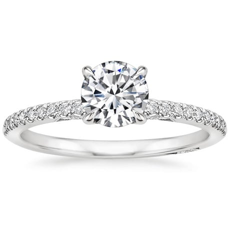 18K White Gold Simply Tacori Classic Diamond Bridal Set