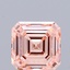 3.00 Ct. Fancy Intense Orangy Pink Asscher Lab Grown Diamond