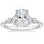 Platinum Miroir Diamond Ring, smalltop view