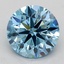 1.27 Ct. Fancy Vivid  Blue Round Lab Grown Diamond