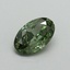 0.54 Ct. Fancy Vivid Green Oval Lab Grown Diamond